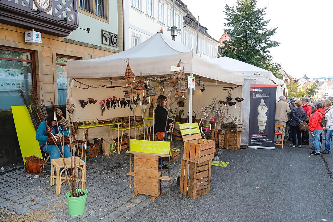 Korbmarkt in Lichtenfels am Samstag