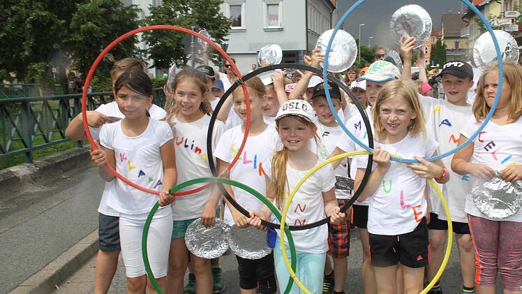 Das Motto des Kinderfestes lautete "Olympia in Bad Staffelstein".  Fotos: Gerda Völk