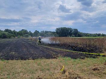 Niederfüllbach: Feuerwehr wird von Landwirtin unterstützt - über 100 Quadratmeter Brand