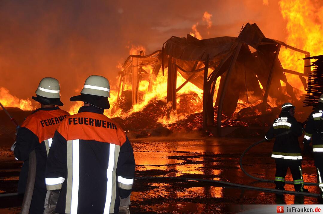Brand im Sägewerk Untererthal