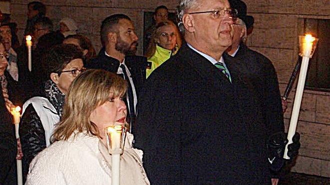 Minister Herrmann mit Frau. Foto: Weichert