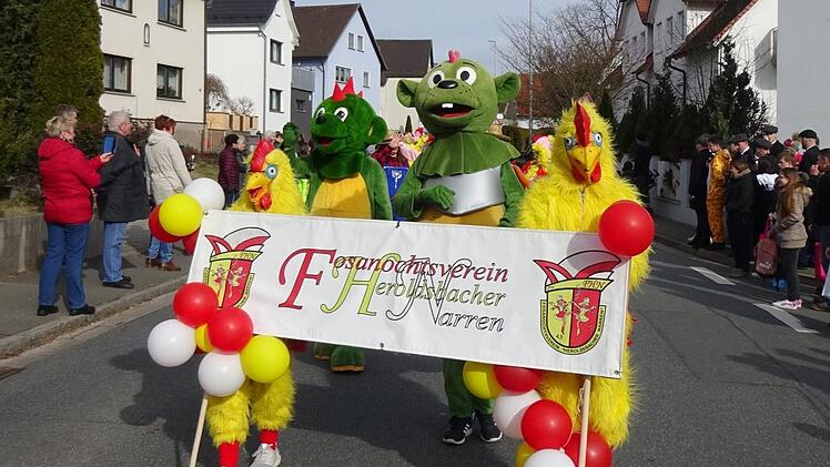Der Faschingszug in Heroldsbach Foto: Michaela Hofmann
