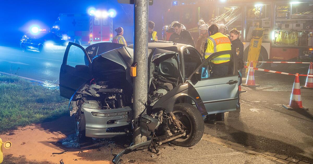 Verfolgungsjagd im Kreis Bamberg: Auto kracht gegen Ampel