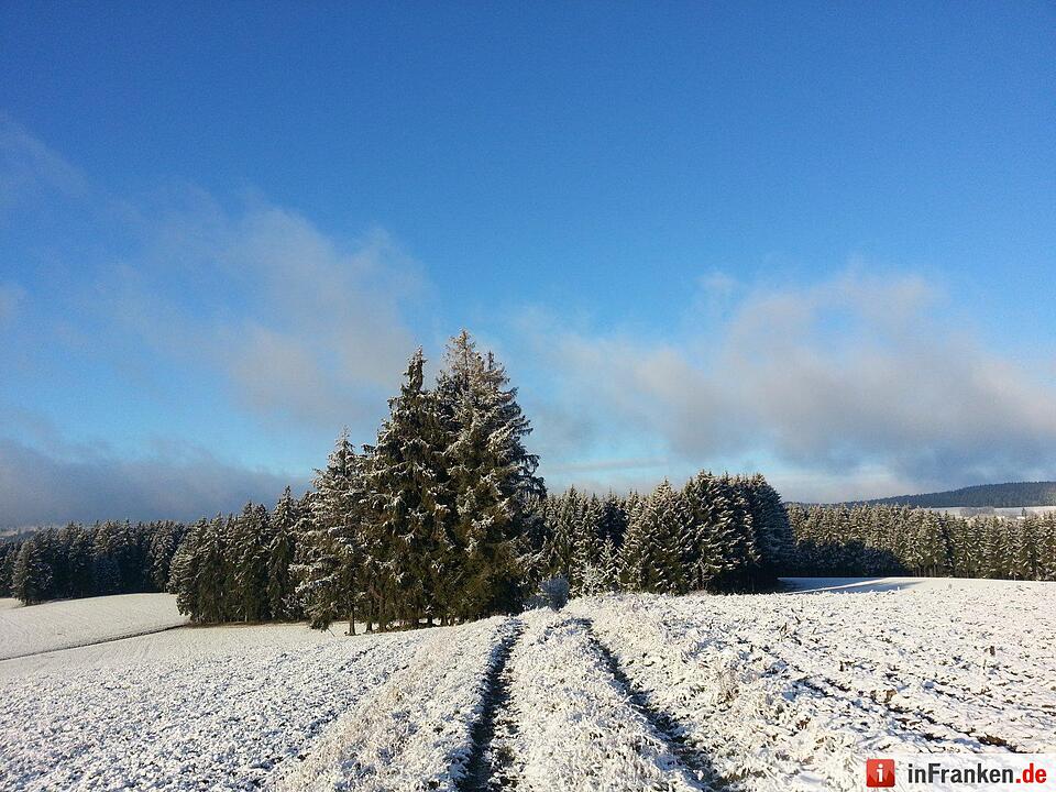 Schnee in Franken