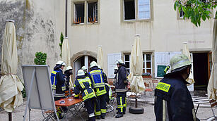 Feuer in der Hallburg