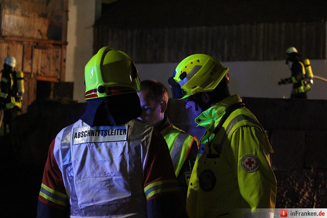 Scheunenbrand in Oberleichtersbach