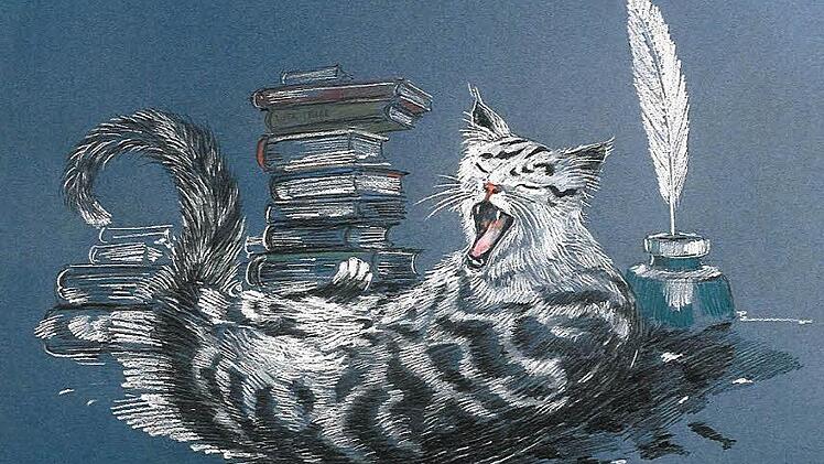 "Beständigkeit der Träume" - aus Michael Knobels Zyklus von Illustrationen zu E.T.A. Hoffmanns "Kater Murr" Repro: FT