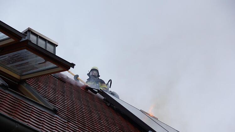 Scheunenbrand in Langendorf. Foto: Arkadius Guzy