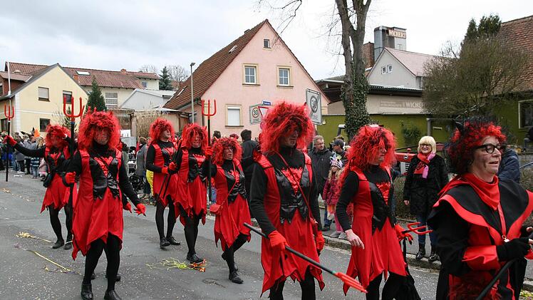 Beim Faschingszug in HirschaidWerner Baier