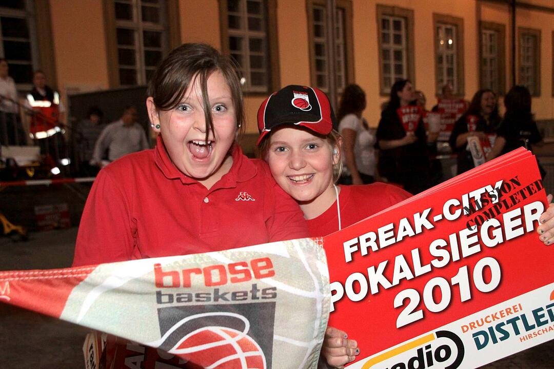 Meisterfeier Brose Baskets Bamberg Maxplatz