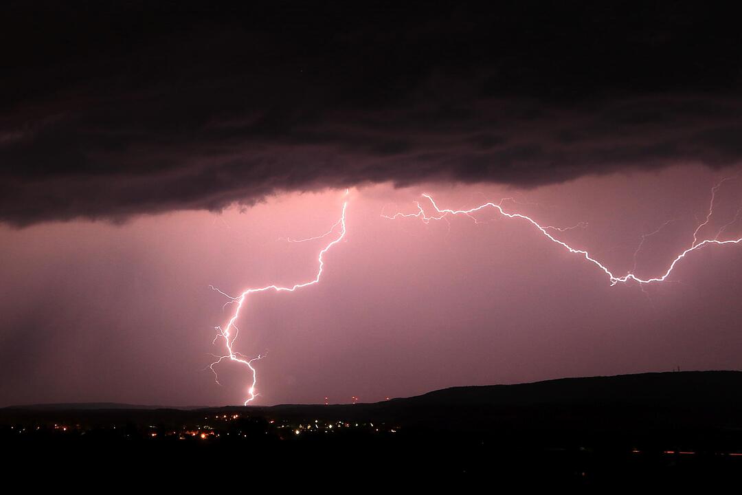 Unwetter über Franken