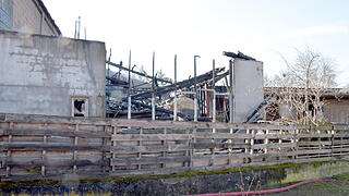 Scheunenbrand in Iphofen