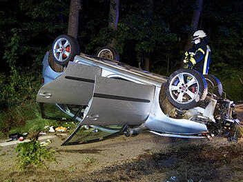 Pkw-Fahrer f&auml;hrt unter Alkohol- und Drogeneinfluss gegen einen Baum.