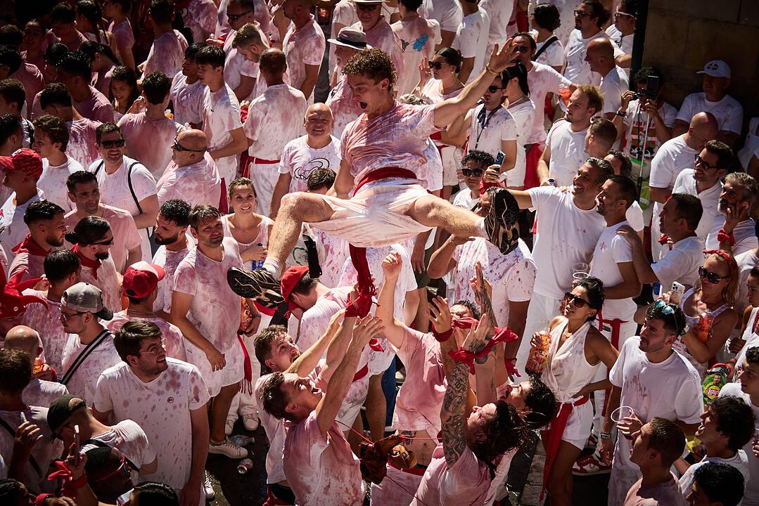 Beginn der Fiesta San-Fermin in Pamplona