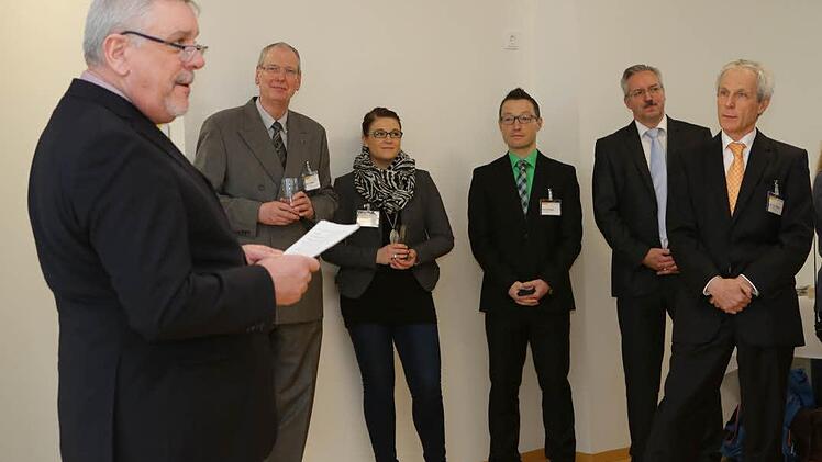 Oberbürgermeister Norbert Tessmer bei seiner Ansprache.  Foto: Barbara Herbst