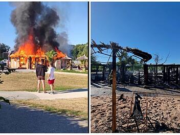 Lichtenfels: Karibisches Eck geht in Flammen auf - "Boden unter den Füßen weggerissen"