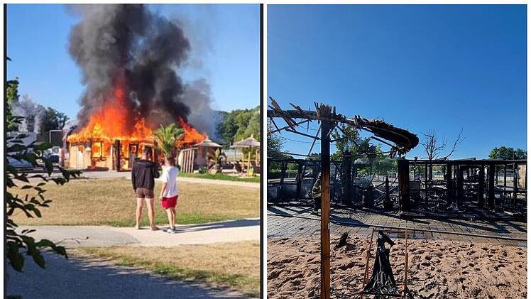 Lichtenfels: Karibisches Eck geht in Flammen auf - "Boden unter den Füßen weggerissen"