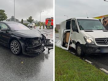 Hof: Heftiger Unfall auf Kreuzung - Mann (36) in Klinik