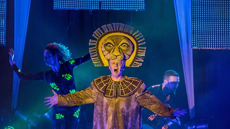 "Nacht der Musicals" im Coburger Kongresshaus: Szene aus "König der Löwen".Foto: Jochen Berger