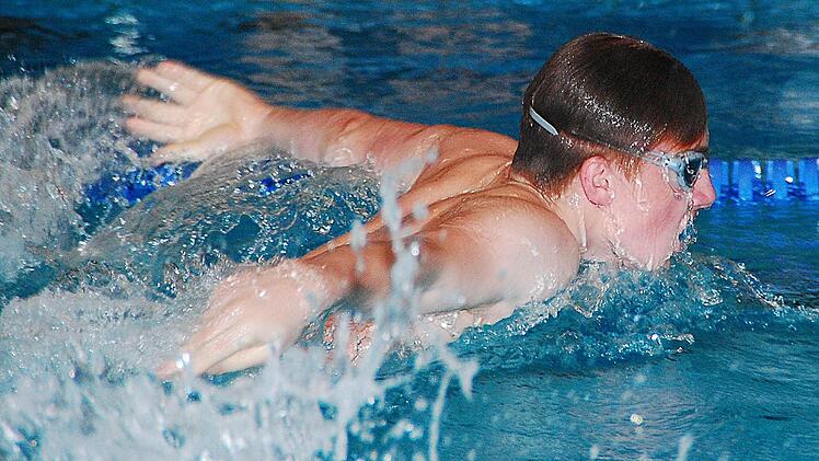 Volle Punktzahl für den ATS: Moritz Gimpel-Henning siegte über 50 m Delphin.  Fotos: Karl Heinz Weber