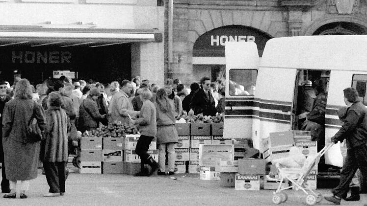 Nie waren Südfrüchte begehrter als in jenen Wochen gleich nach der Grenzöffnung. Foto: Ronald Rinklef