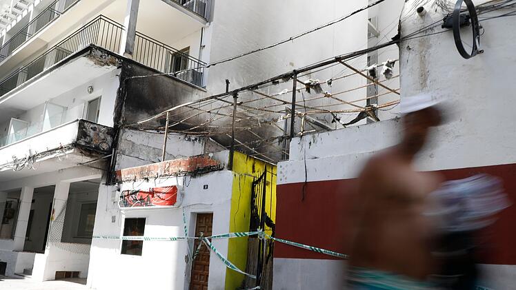 Feuer in einem Restaurant auf Mallorca