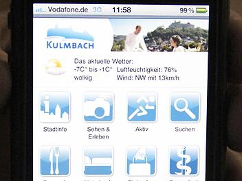 Der Cityguide Kulmbach für mobile Geräte wurde am Freitag vorgestellt. Fotos: Sebastian Martin