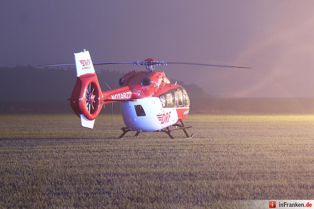 Schwerer Vekehrsunfall auf der B14 bei Gutzberg