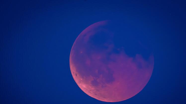 Totale Mondfinsternis sorgt f&uuml;r "Blutmond"