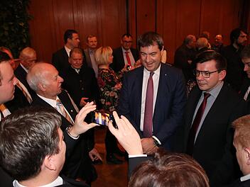 Markus Söder war schon ein paar Mal in Bad Kissingen, wie hier im Januar 2018 beim Neujahrsempfang von CSU und JU.