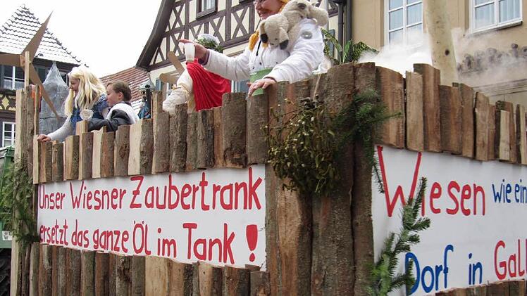Zaubertrank statt herkömmlicher Energie - die Wiesener wissen nicht nur, wie man Bier braut, sie kennen sich offenbar auch mit anderen Mixturen aus.