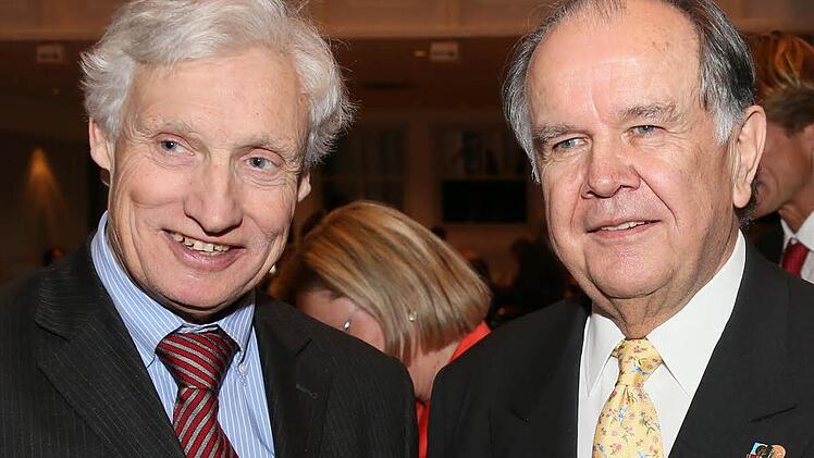 Hans Albert Ruckdeschel (rechts) mit Luitpold Prinz von Bayern ...