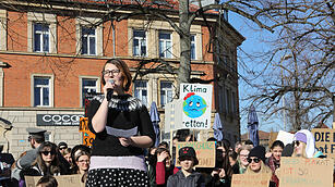 Bamberg; Demo Klima; Foto: Barbara Herbst
