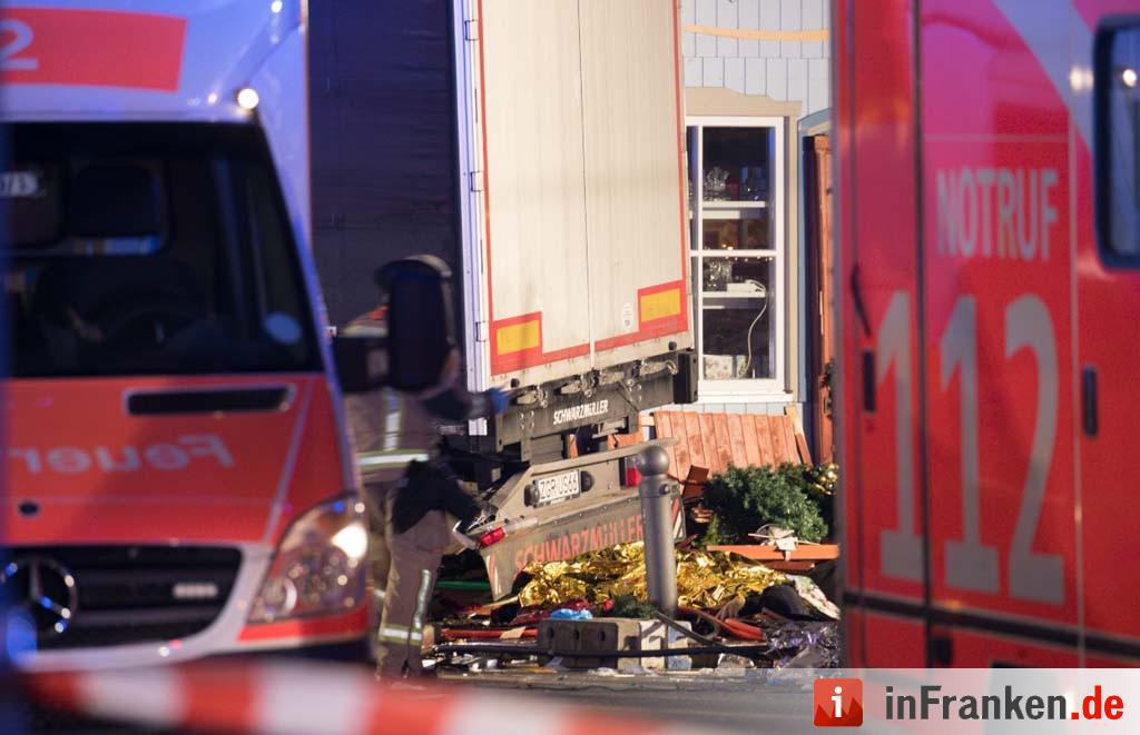 Möglicher Anschlag mit Lastwagen auf Weihnachtsmarkt