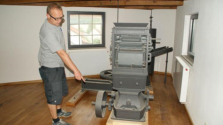 ...und bildet künftig einen Blickfang in einem der Büros. Foto: Sabine Weinbeer