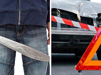 Machete in Sporttasche: Unfall wird Besitzer (26) zum Verhängnis
