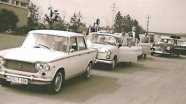 Ein Slalom in den ersten Jahren nach der Vereinsgründung.