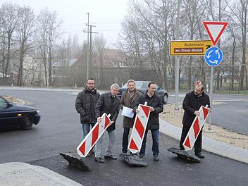 Die Baken wurden auf die Seite geräumt. Fotos: Josef Dillig