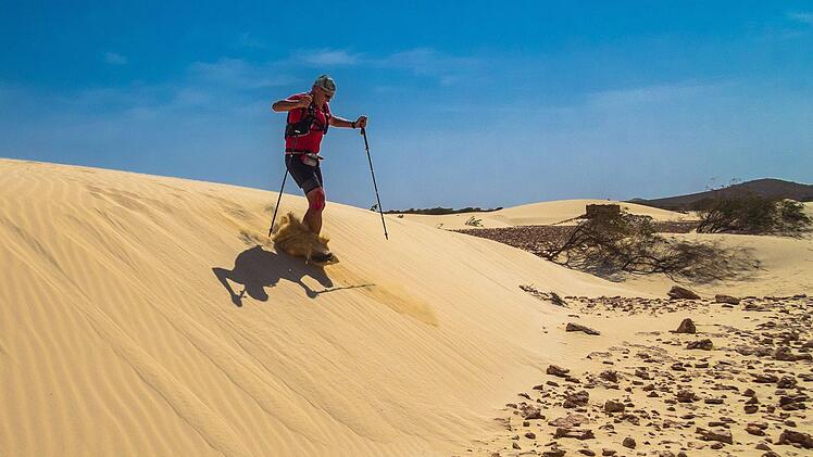 Trotz der Traumkulisse war die Laufstrecke auf Boa Vista für Markus Süße und seine Mitstreiter sehr anspruchsvoll. Foto: privat