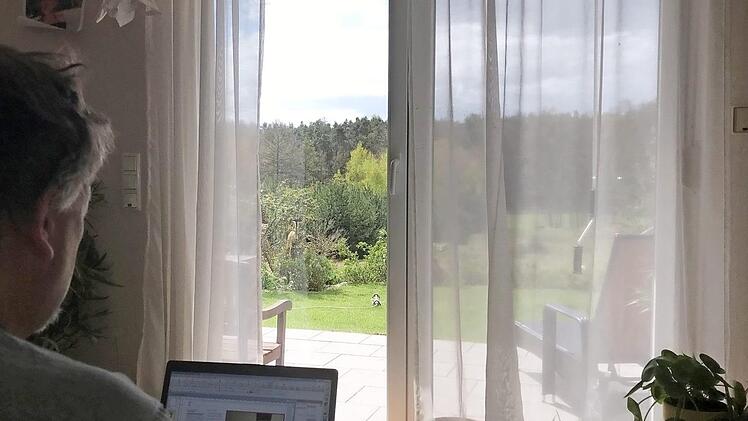 Vorteil Homeoffice: Der Blick fördert die Kreativität.  Foto: Nicola Busch