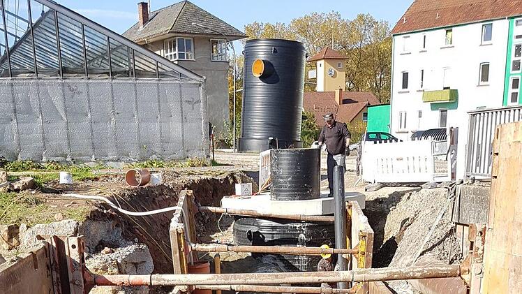 So sah es aus, als die Schächte eingebaut wurden. Foto: Horst Steinhoff