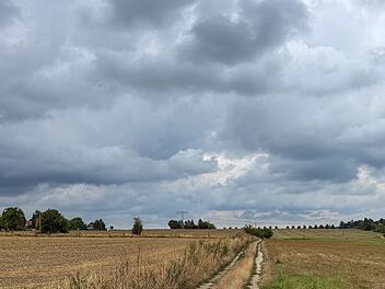 Regenwolken &uuml;ber Sachsen