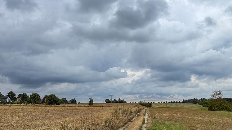 Regenwolken &uuml;ber Sachsen