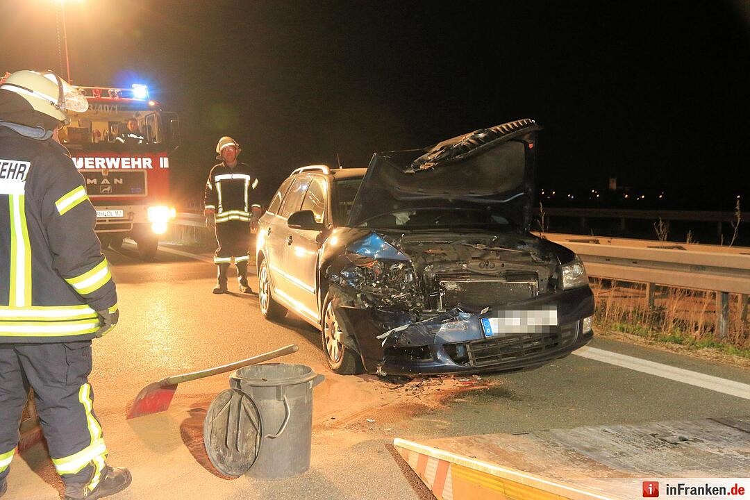 Unfall auf der A3 bei Höchstadt