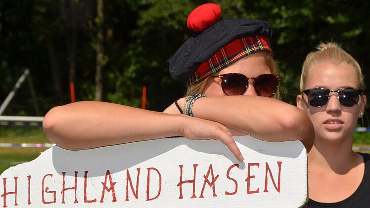 Kurze Pause: Damenmannschaft "Highland Hasen"  Foto: Peter Rauch