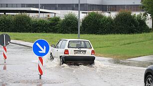 Gewitter: Wassermassen überfluten Landkreis Ansbach