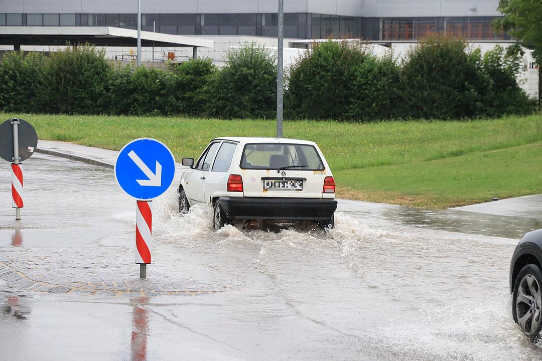 Gewitter: Wassermassen überfluten Landkreis Ansbach