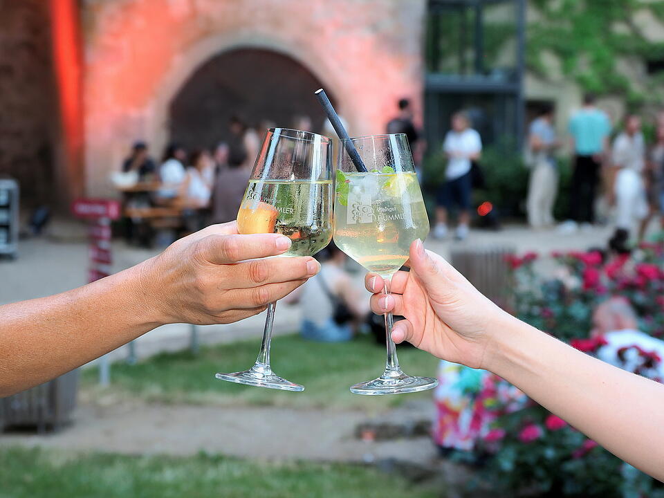 Das Fest fand im Schlosspark statt.