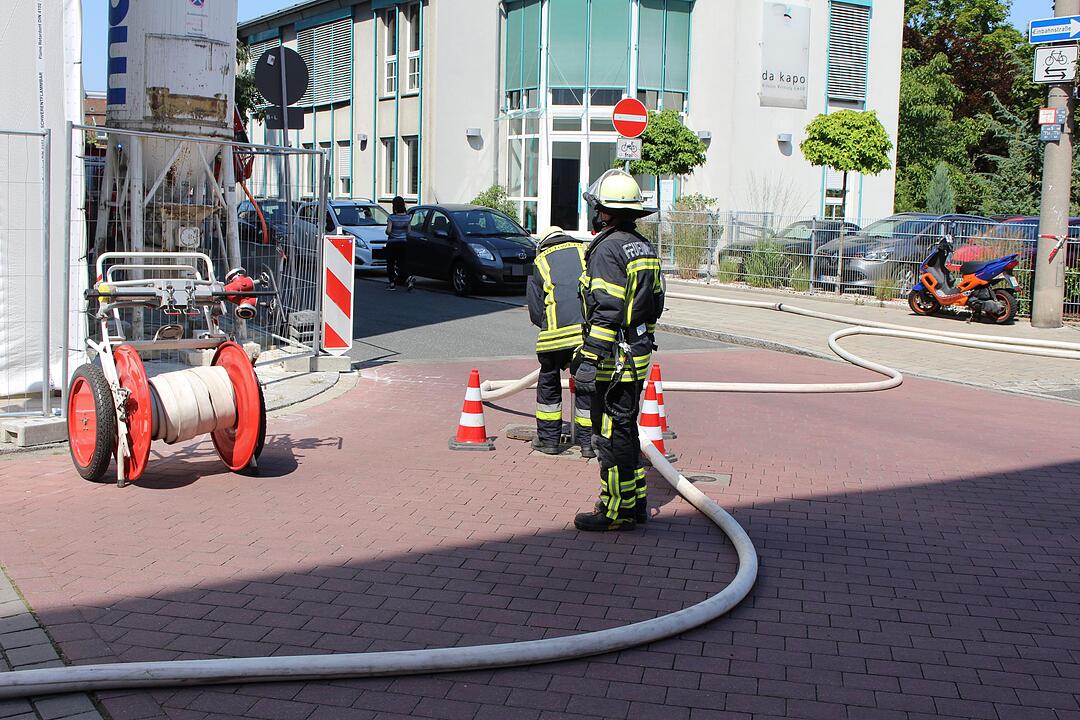 Fürth: Brand auf dem Dach des Landesamtes für Statistik