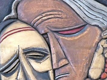 Pieta, Holzrelief, 1940  Foto: Felix-Müller-Museum